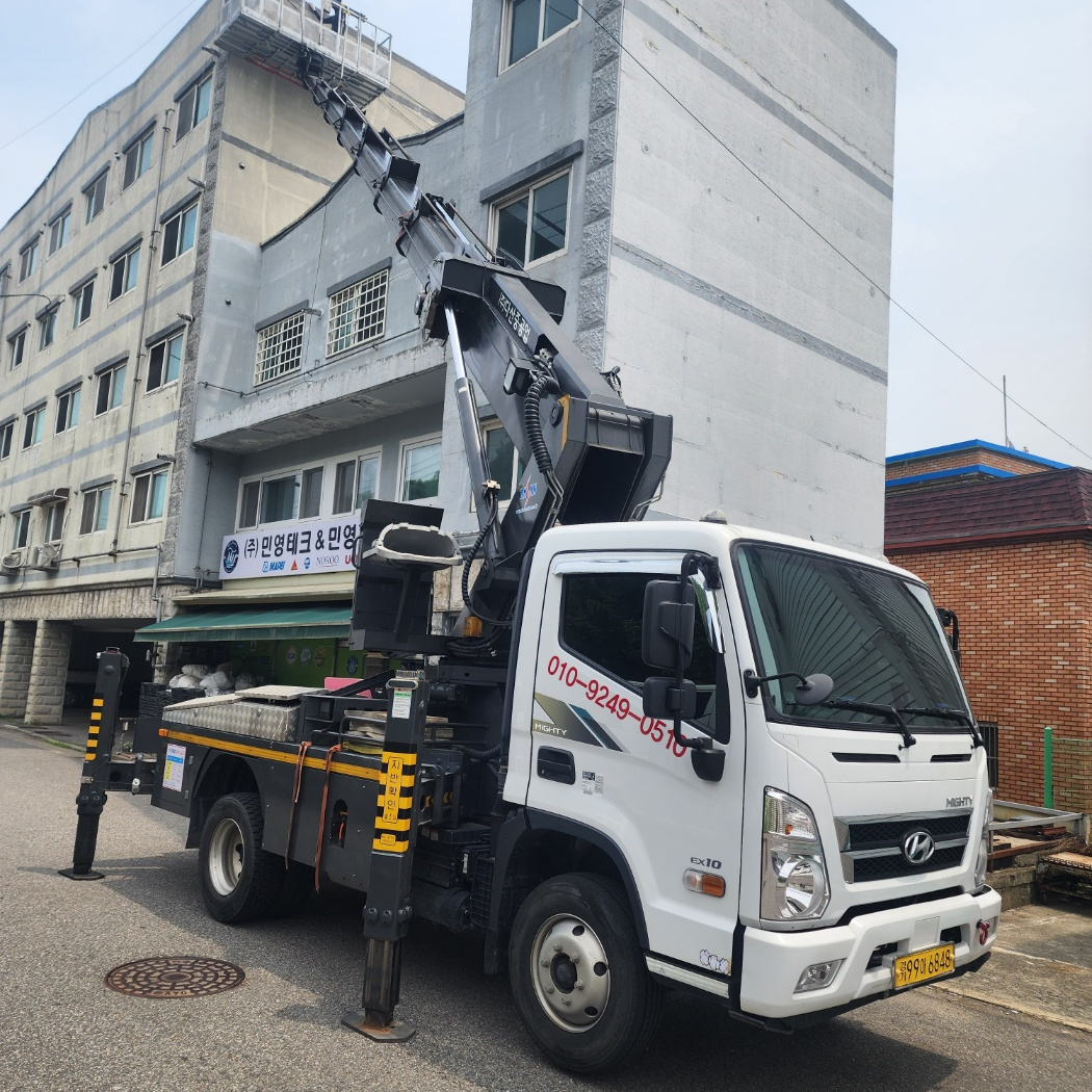 간판 LED 스카이차 작업사진